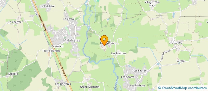 localisation de l'entreprise EARL DES MATRAIS à BRESSE VALLONS