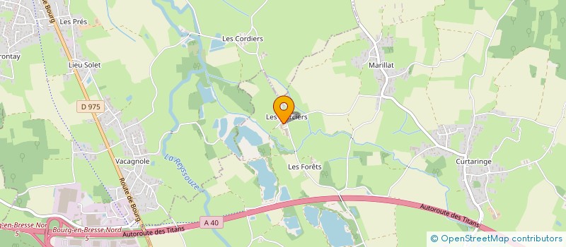localisation de l'entreprise EARL DES MERCIERS à VIRIAT