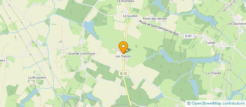 localisation de l'entreprise EARL DES MERISIERS  SAINT-GERMAIN-DU-BOIS