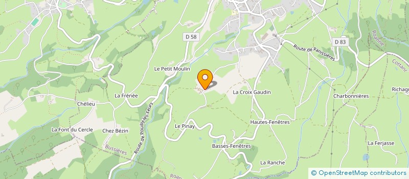 localisation de l'entreprise EARL DES MESANGES à BUSSIERES