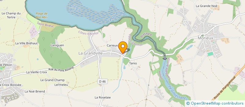 localisation de l'entreprise EARL DES MOUETTES RIEUSES à HILLION