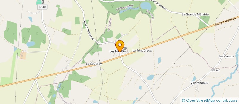 localisation de l'entreprise EARL DES NIELLOUX à MAILLET