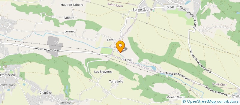 localisation de l'entreprise EARL DES NOIRETTES à SAINT-CHEF