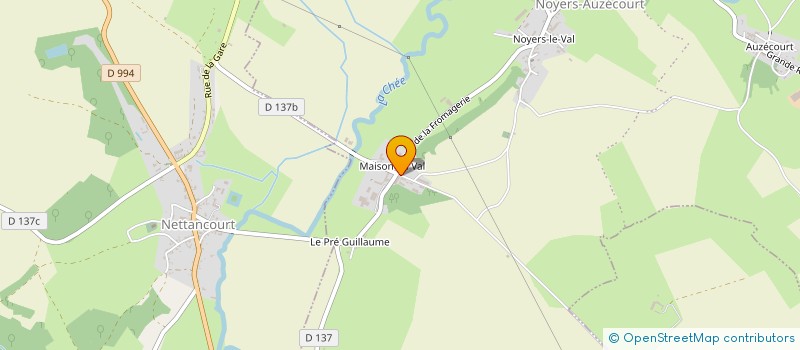 localisation de l'entreprise EARL DES NOYERS à NOYERS-AUZECOURT