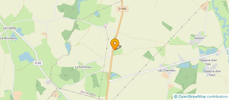 localisation de l'entreprise EARL DES P'TITES CHIPIES à JEU-LES-BOIS