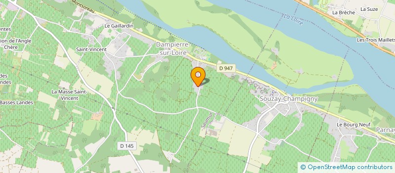 localisation de l'entreprise EARL DES PASSEREAUX  SAUMUR