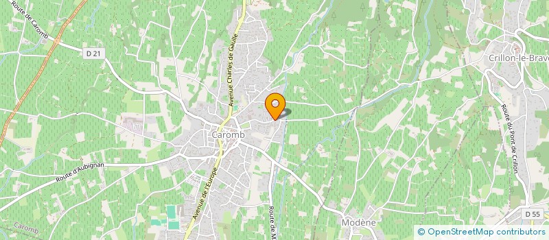localisation de l'entreprise EARL DES PEPINIERES SAUREL à CAROMB