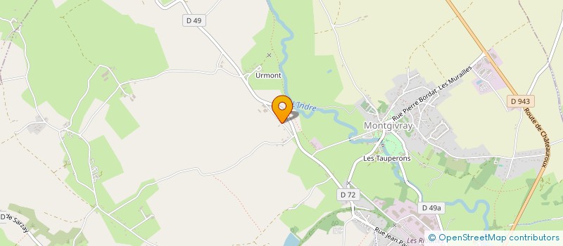 localisation de l'entreprise EARL DES PERAUDES à MONTGIVRAY