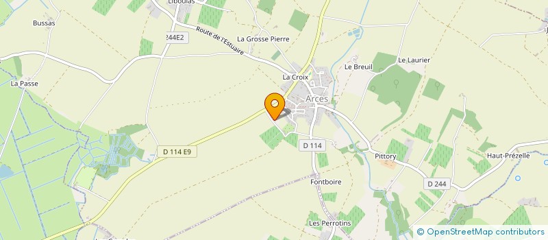 localisation de l'entreprise EARL DES PERROTINS à ARCES