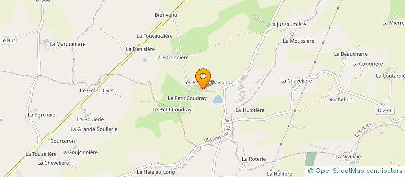 localisation de l'entreprise EARL DES PETITES MAISONS  VILLAINES-LA-JUHEL