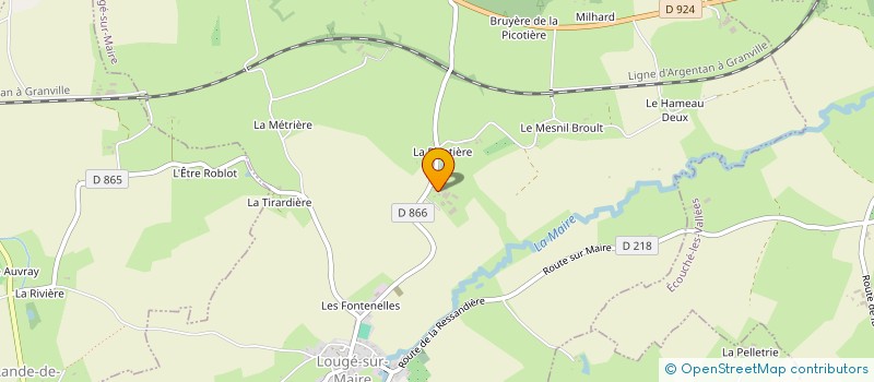 localisation de l'entreprise EARL DES PETITES ROSES à LOUGE-SUR-MAIRE