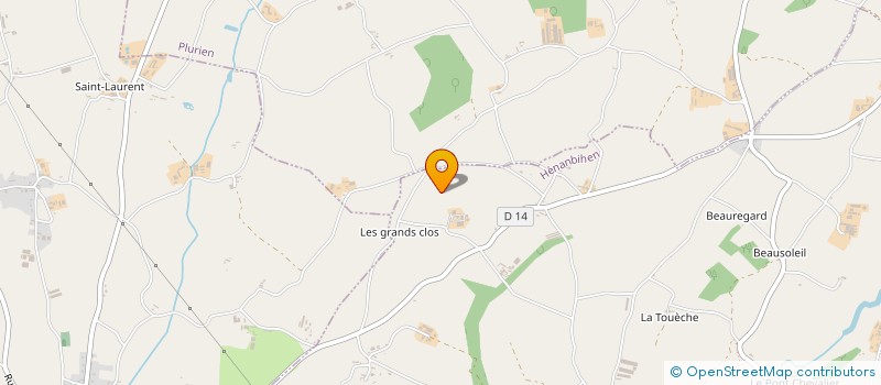 localisation de l'entreprise EARL DES PETITS FOSSES  HENANBIHEN