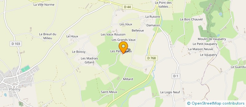 localisation de l'entreprise EARL DES PETITS VAUX à PLEMY