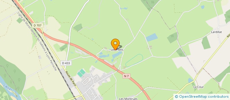 localisation de l'entreprise EARL DES PILETS à VILLENEUVE-SUR-ALLIER