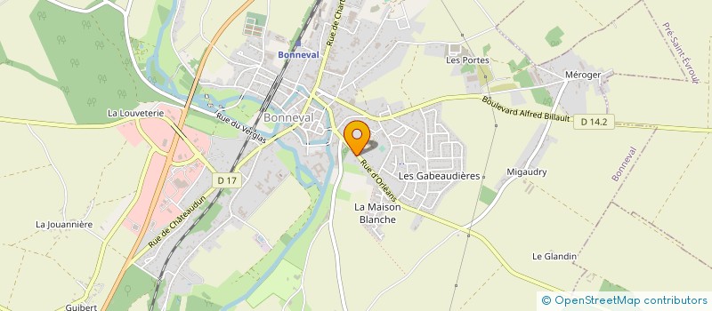 localisation de l'entreprise EARL DES PINCEAUX à BONNEVAL