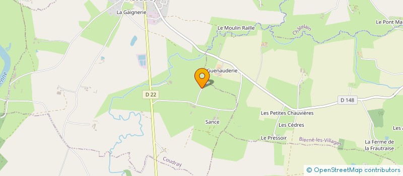 localisation de l'entreprise EARL DES PINELLIERES à CHATEAU-GONTIER-SUR-MAYENNE