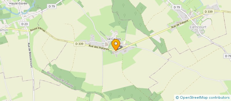 localisation de l'entreprise EARL DES PLATANES à BERLENCOURT-LE-CAUROY