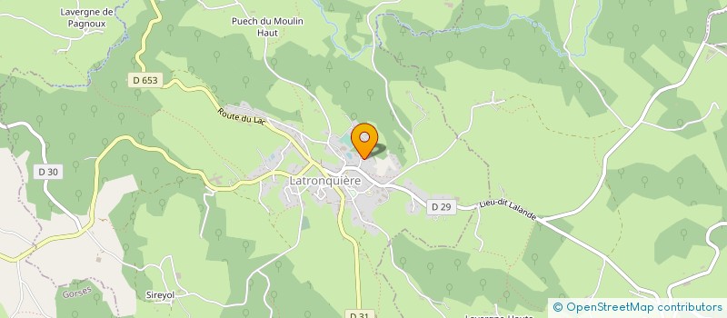 localisation de l'entreprise EARL DES PLATEAUX  SAINT-MEDARD-NICOURBY