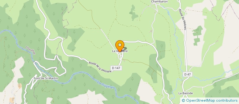 localisation de l'entreprise EARL DES PLATEAUX à SAINT-LEGER-DU-MALZIEU