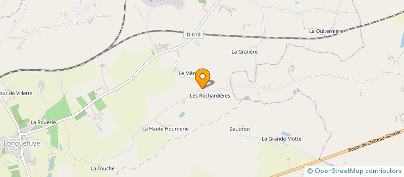 localisation de l'entreprise EARL DES POCHARDIERES  GENNES-LONGUEFUYE