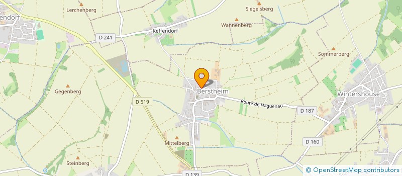 localisation de l'entreprise EARL DES PORCELETS  BERSTHEIM