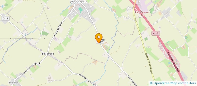 localisation de l'entreprise EARL DES POULES FLAMANDES à WINNEZEELE