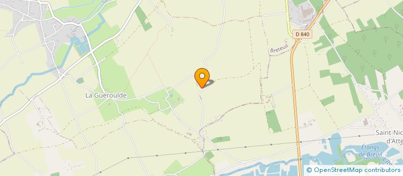 localisation de l'entreprise EARL DES POUSSINS  BRETEUIL