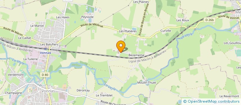 localisation de l'entreprise EARL DES PRES  VONNAS