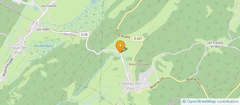 localisation de l'entreprise EARL DES PRES DU HAUT JURA  GRANDE-RIVIERE CHATEAU