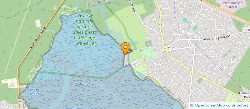 localisation de l'entreprise EARL DES PRES SALES  ARES