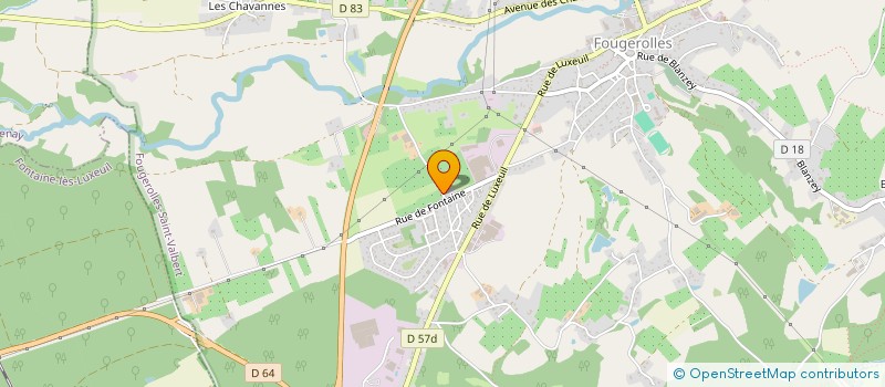 localisation de l'entreprise EARL DES PRES VERGERS  FOUGEROLLES-SAINT-VALBERT