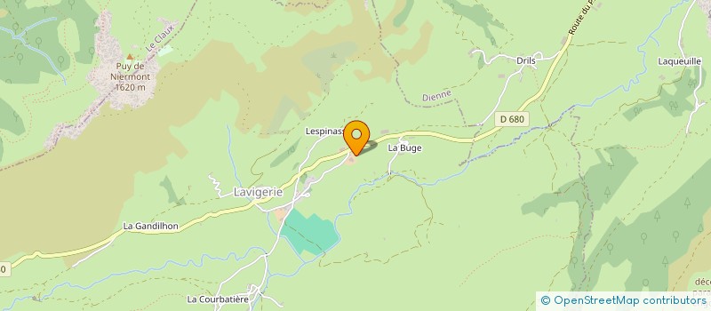 localisation de l'entreprise EARL DES PRES VERTS à LAVIGERIE