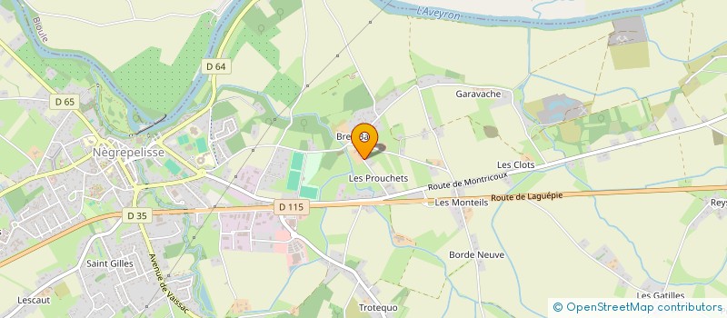 localisation de l'entreprise EARL DES PROUCHETS à NEGREPELISSE