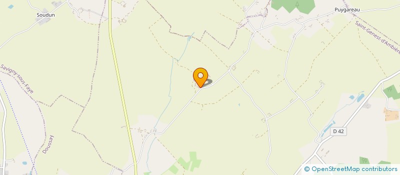 localisation de l'entreprise EARL DES PUITS  SAINT GENEST D'AMBIERE