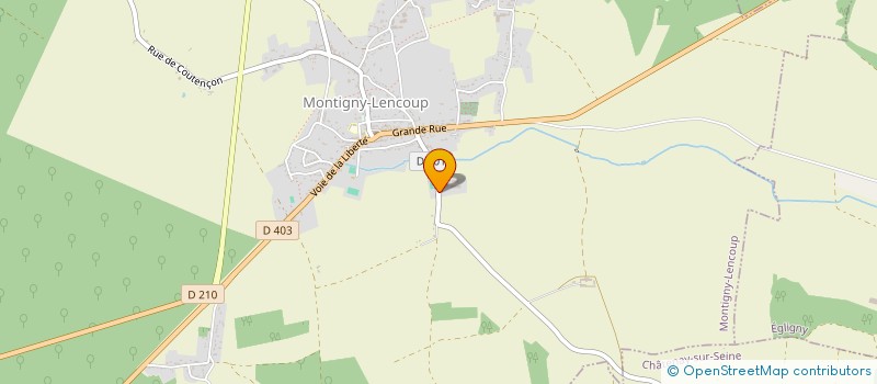 localisation de l'entreprise EARL DES QUATRE VENTS à MONTIGNY-LENCOUP