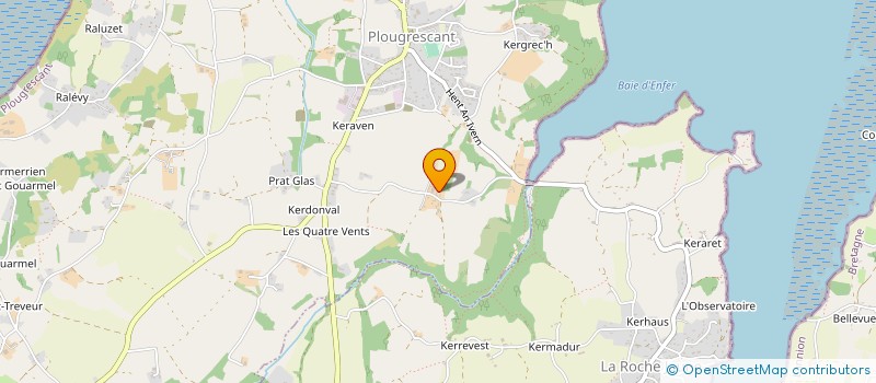 localisation de l'entreprise EARL DES QUATRE VENTS à PLOUGRESCANT