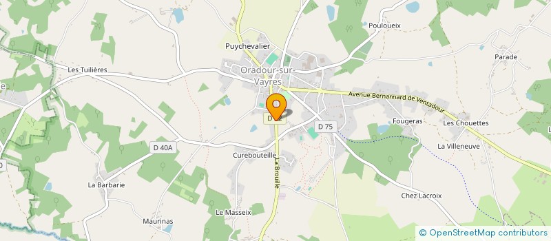 localisation de l'entreprise EARL DES QUATRE VILLAGES à ORADOUR-SUR-VAYRES
