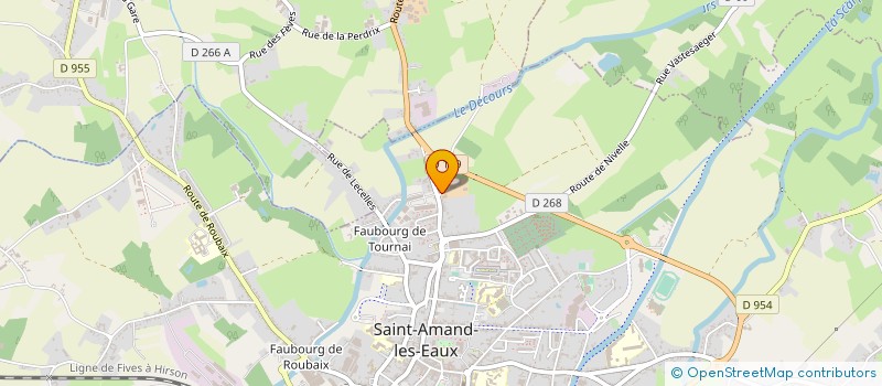 localisation de l'entreprise EARL DES QUINZES BONNIERS à SAINT-AMAND-LES-EAUX