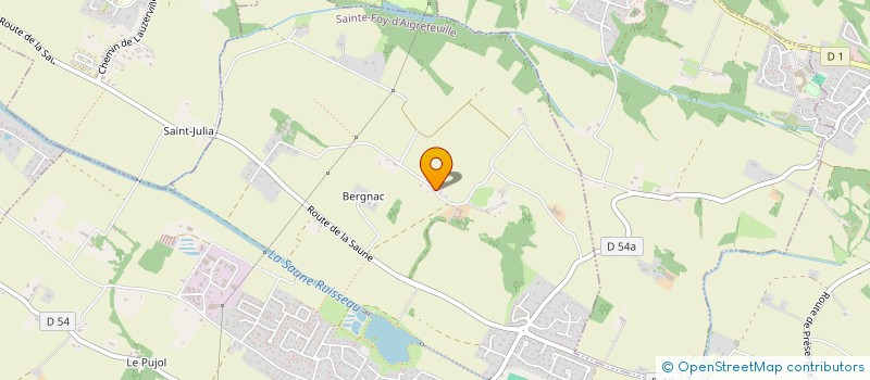 localisation de l'entreprise EARL DES RAZELLES  SAINTE FOY D'AIGREFEUILLE