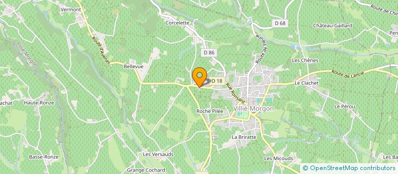 localisation de l'entreprise EARL DES ROCHAUDS à VILLIE-MORGON