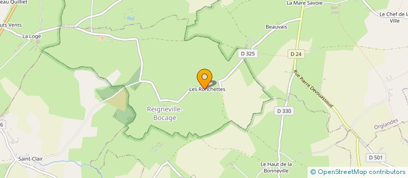localisation de l'entreprise EARL DES RONCHETTES à REIGNEVILLE-BOCAGE