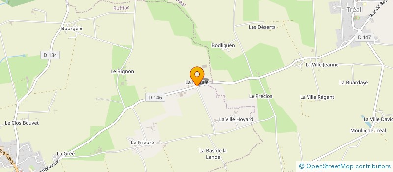 localisation de l'entreprise EARL DES ROSIERS à RUFFIAC