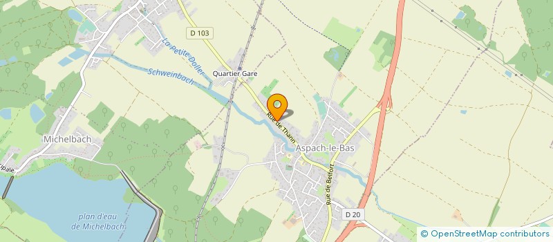 localisation de l'entreprise EARL DES ROSIERS DEIBER à ASPACH-LE-BAS