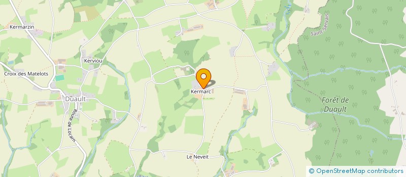 localisation de l'entreprise EARL DES ROSIERS-KERMARC à DUAULT
