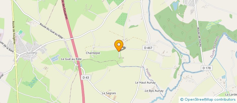 localisation de l'entreprise EARL DES ROULOIRS à POILLEY