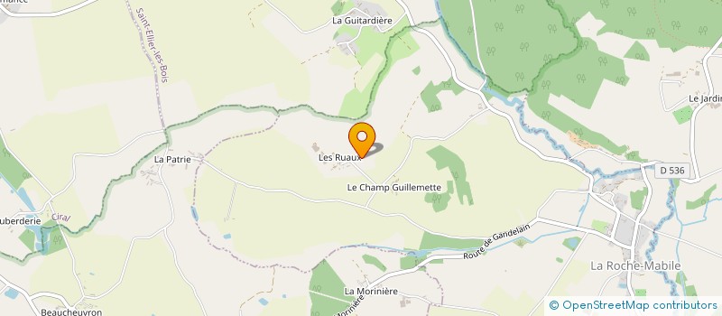 localisation de l'entreprise EARL DES RUAUX à LA ROCHE MABILE