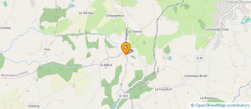 localisation de l'entreprise EARL DES SAPINS à SAINT-MARTIN-LESTRA