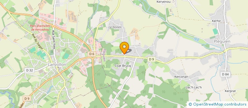 localisation de l'entreprise EARL DES SAULES à PLEGUIEN