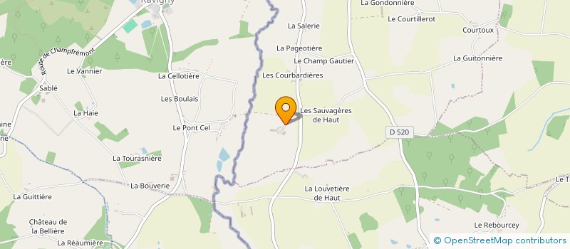 localisation de l'entreprise EARL DES SAUVAGERES à SAINT-DENIS-SUR-SARTHON