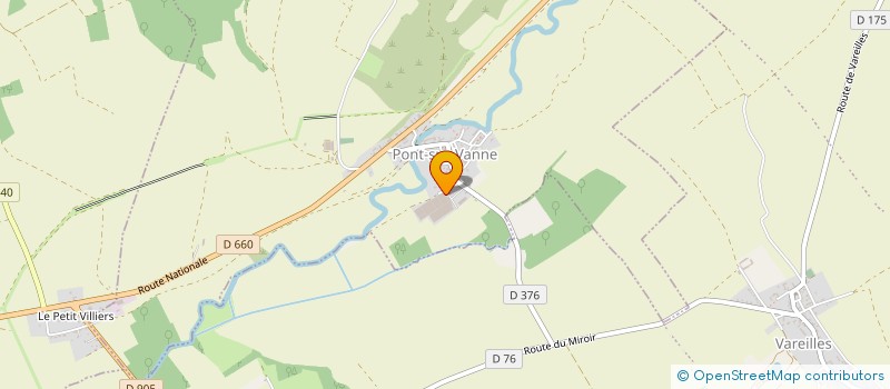 localisation de l'entreprise EARL DES SERRES DE PONT SUR VANNE  PONT-SUR-VANNE